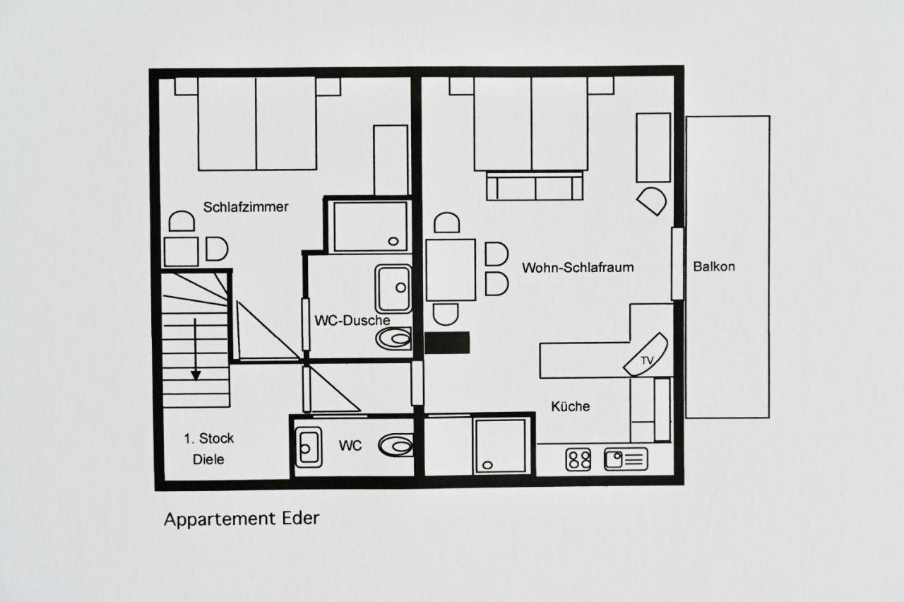 Appartement Eder Lähn エクステリア 写真